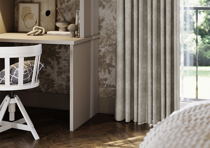 Florence Faux Suede, Taupe Brown - Made to Measure Curtains - Image 5